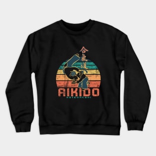 Aikido Women Retro Style Crewneck Sweatshirt